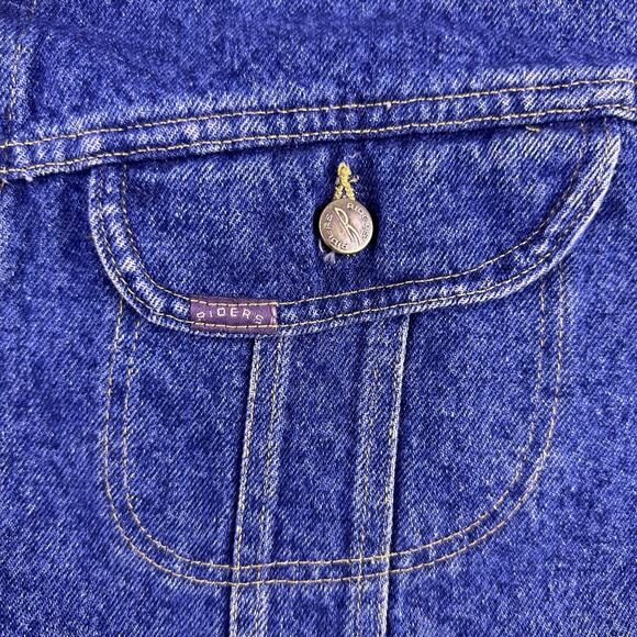 VTG Deadstock Men's Denim Riders Jean Jacket Stone Wash Size XXL Made in USA - Picture 15 of 16